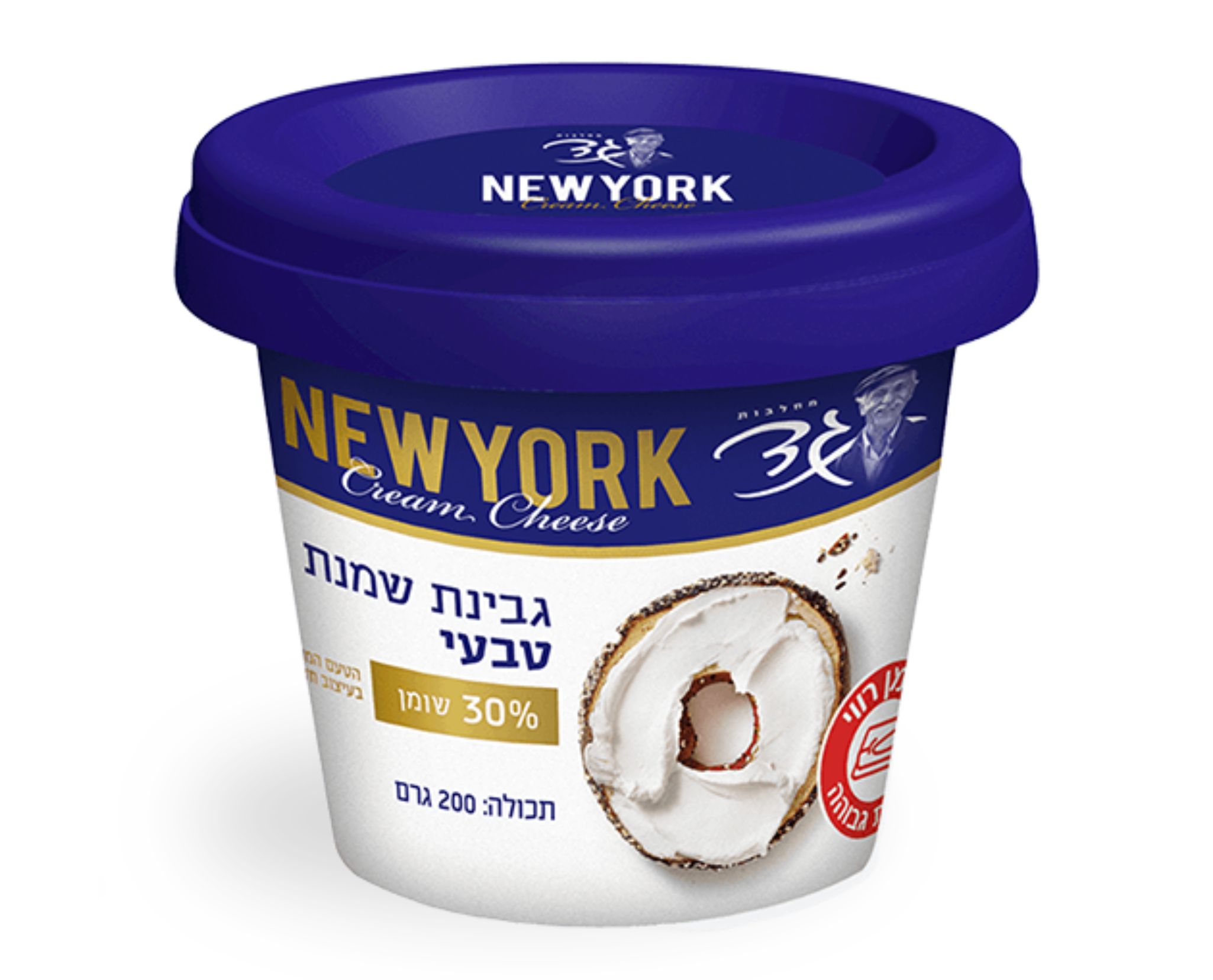 גבינת שמנת בטעם טבעי 30% מחלבות גד