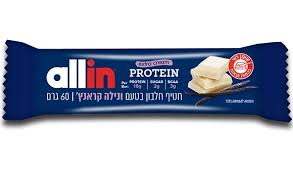 חטיף חלבון בטעם ונילה קראנץALLIN חטיף חלבון בטעם ונילה קראנץALLIN