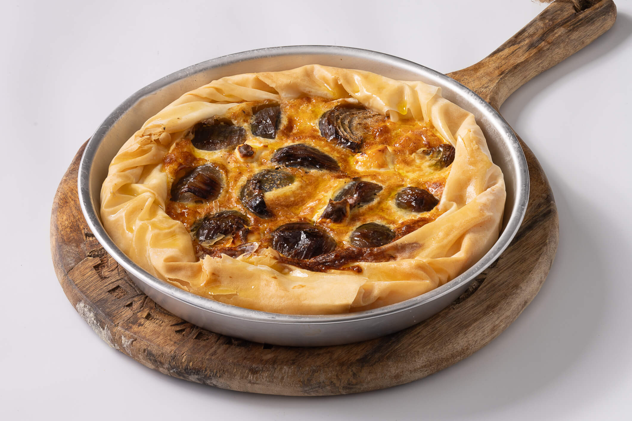 פאי בצלים מקורמלים "גרקו"