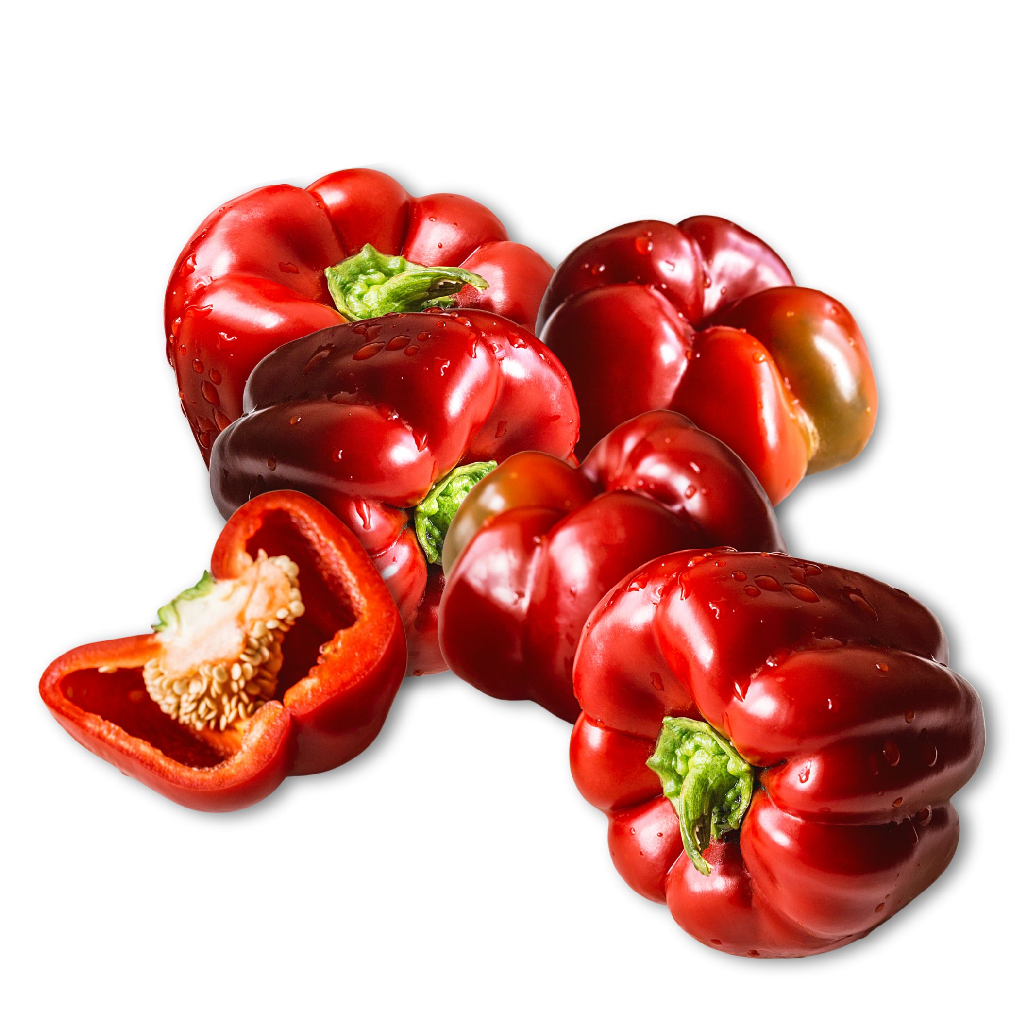 Pimento Peppers גמבה אדומה של פעם אורגנית